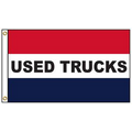 Used Trucks 3' x 5' Message Flag with Heading and Grommets
